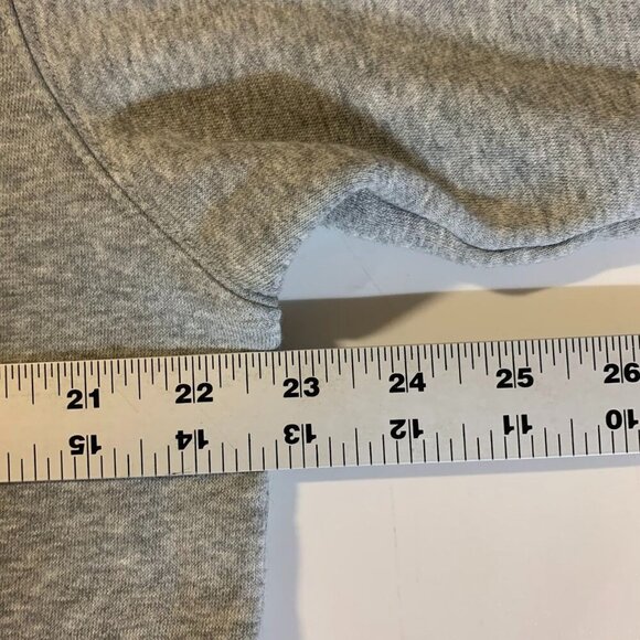 Muji Men's Heather Cotton Stretch Long‎ Sleeve Pullover Hoodie Sweatshirt Size M - Picture 11 of 12